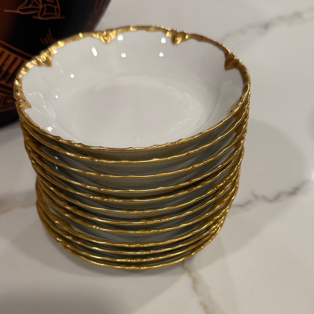 Haviland White Porcelain Small Soup Bowl (12)